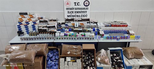 Ortaköy İlçe Emniyet Müdürlüğü Kaçak Tütün Mamülleri Operasyonu